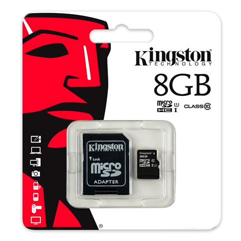 Карта памяти Kingston 8Gb (MicroSDHC)