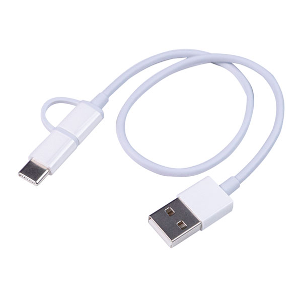 Кабель USB - Micro-USB - Type-C (30 см)