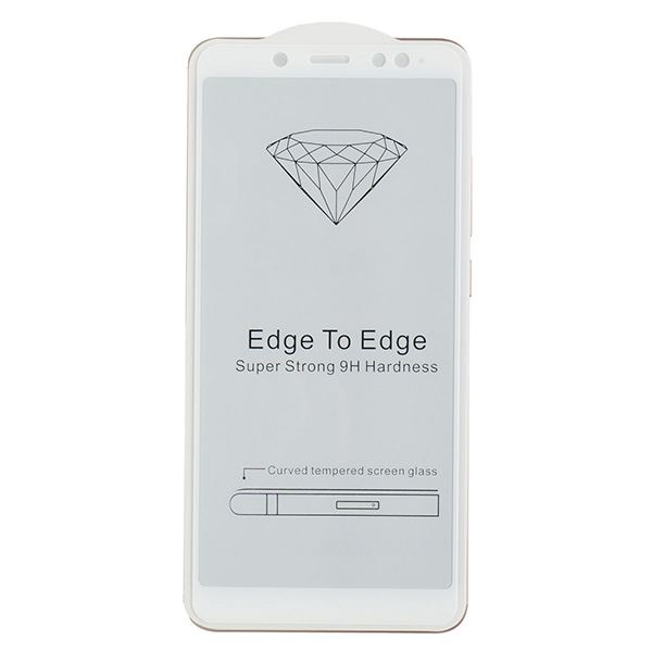 Стекло противоударное для Redmi Note 5/5 Pro EXPERTS Full Glue (Белое)