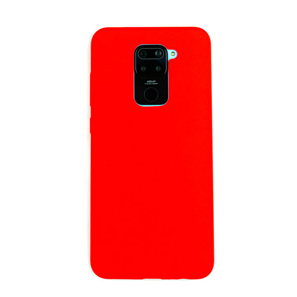 Чехол для Redmi Note 9 бампер AT Silicone case (Красный)