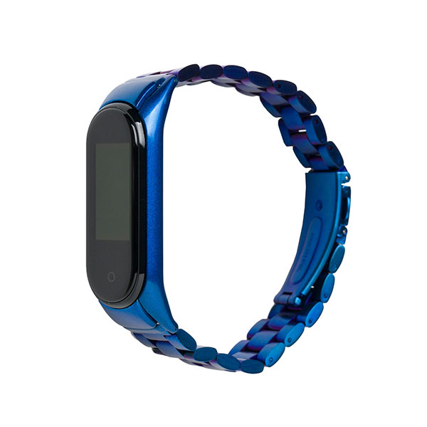 Ремешок для Mi Smart Band 4 Stainless (Синий)
