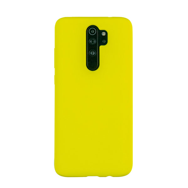 Чехол для Redmi Note 8 PRO бампер AT Silicone case (Светло-желтый)