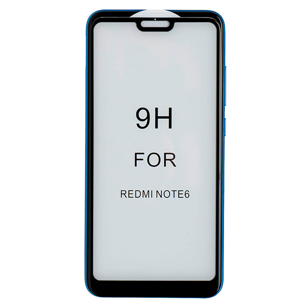 Стекло противоударное для Redmi Note 6/6 Pro CASE 3D (Черное)