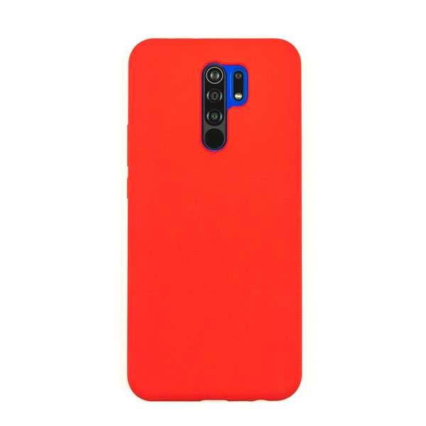 Чехол для Redmi 9 бампер AT Silicone case (Красный)