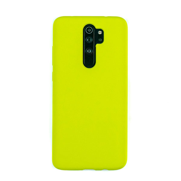 Чехол для Redmi Note 8 PRO бампер AT Silicone case (Желто-зеленый)