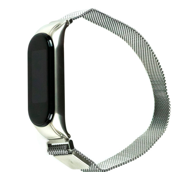 Ремешок для Mi Band 5 Magnetic (Серебристый)