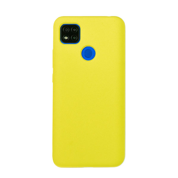 Чехол для Redmi 9C бампер AT Silicone case (Светло-желтый)