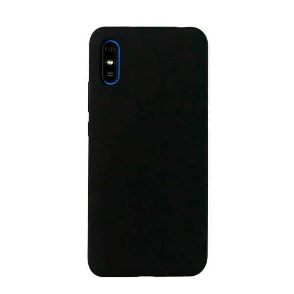 Чехол для Redmi 9A бампер AT Silicone case (Черный)