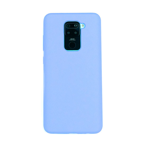 Чехол для Redmi Note 9 бампер AT Silicone case (Светло-фиолетовый)