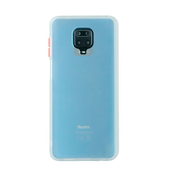 Чехол для Redmi Note 9S/9 Pro бампер AT Frosted case (Белый)