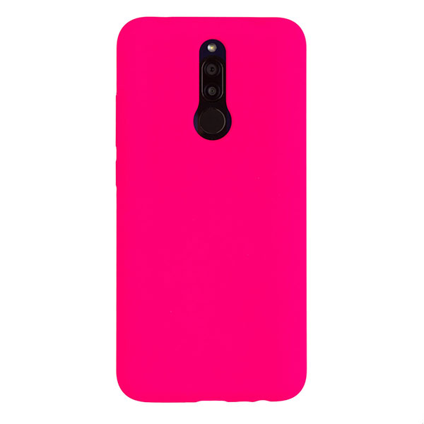 Чехол для Redmi 8 бампер AT Silicone case (Розовый)