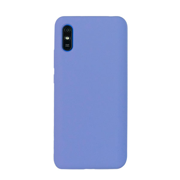 Чехол для Redmi 9A бампер AT Silicone case (Светло-фиолетовый)