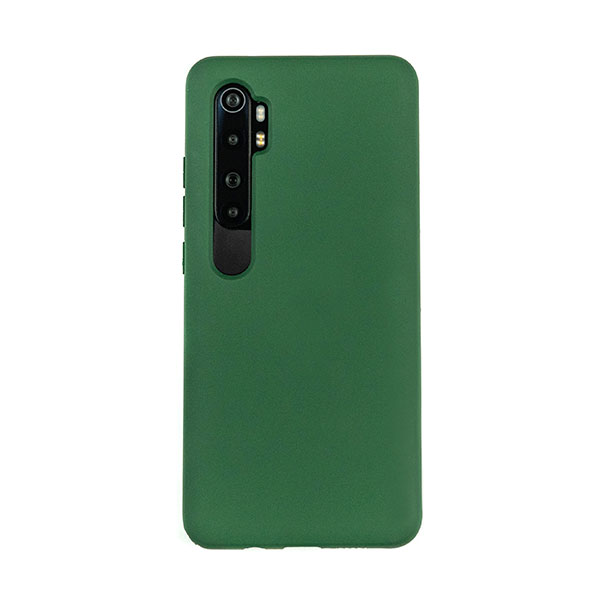 Чехол для Mi Note 10 Lite бампер CASE Liquid (Темно-зеленый)
