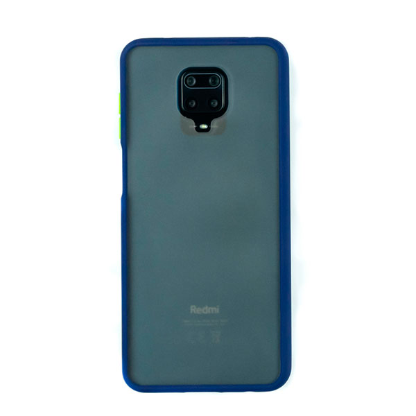 Чехол для Redmi Note 9S/9 Pro бампер AT Frosted case (Синий)