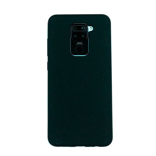 Чехол для Redmi Note 9 бампер AT Silicone case (Черный)