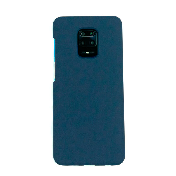 Чехол для Redmi Note 9S/9 Pro бампер AT Silicone case (Темно-синий)