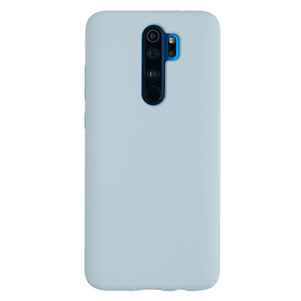 Чехол для Redmi Note 8 PRO бампер AT Silicone case (Бело-голубой)