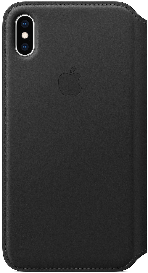 Чехол для телефона APPLE Leather Folio для iPhone XS (черный)
