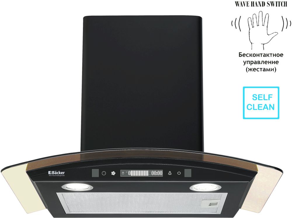Вытяжка BACKER QD60E-MC BLACK 12K