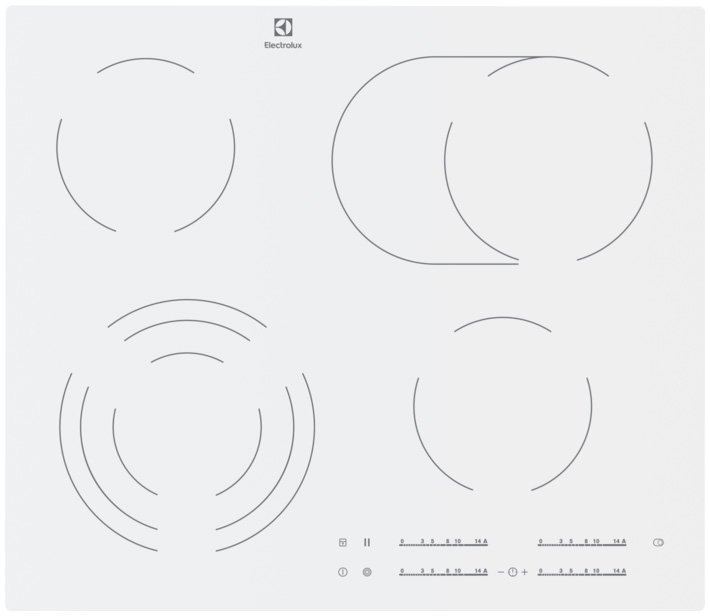 Варочная панель электрическая ELECTROLUX CKE6450WC