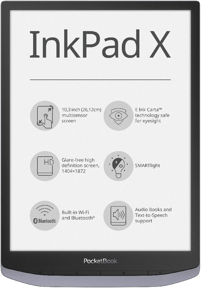 Электронная книга E-lnk POCKETBOOK InkPad X (серый)