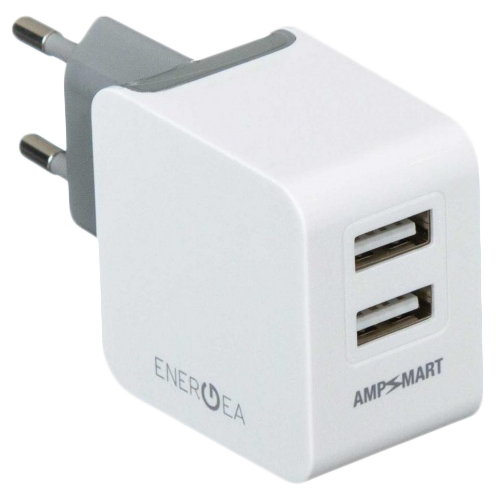 ENERGEA Адаптер питания Ampcharge 2 USB 3.4А (DU-WAEU-17W)