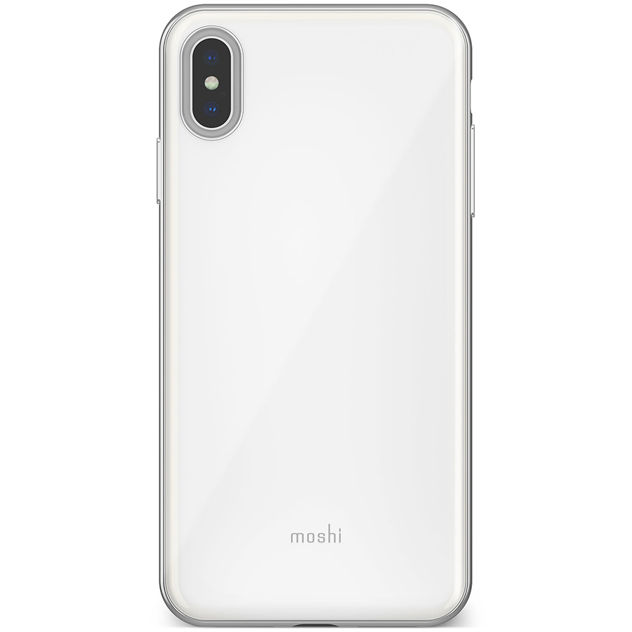 Чехол Moshi iGlaze для iPhone XS Max. Материал пластик. Цвет жемчужно-белый. (99MO113102)