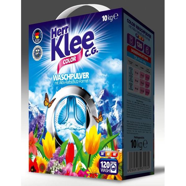 Стиральный порошок для цветных тканей Clovin Herr Klee Color 10 кг (коробка)