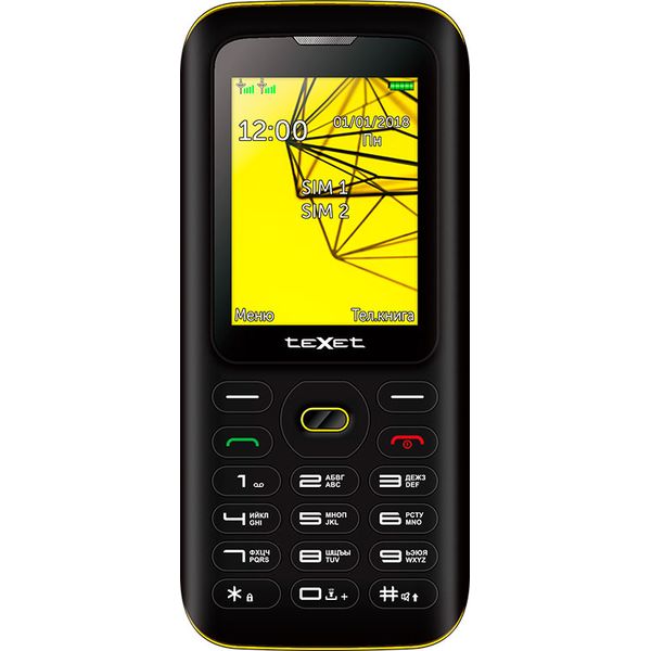 Телефон TEXET TM-517R черный