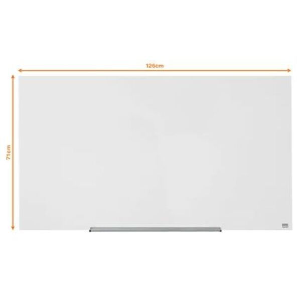 Магнитно-маркерная доска NOBO DIAMOND GLASS WHT 1264x711 (1905177)