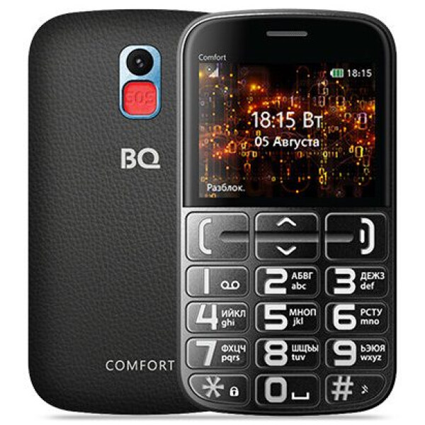 Мобильный телефон BQ-Mobile BQ-2441 Comfort (черный/синий)