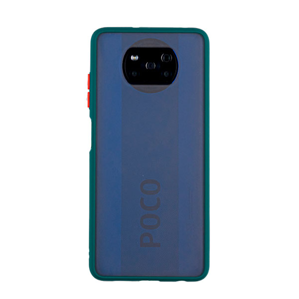 Чехол для Pocophone X3 бампер AT Frosted case (Темно-зеленый)