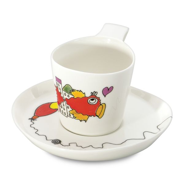 Набор чашек для чая с блюдцем BERGHOFF Eclipse ornament 3705007