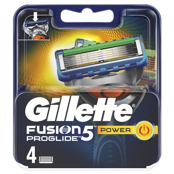 Сменные кассеты GILLETTE Fusion5 Proglide Power 4шт (7702018085576)