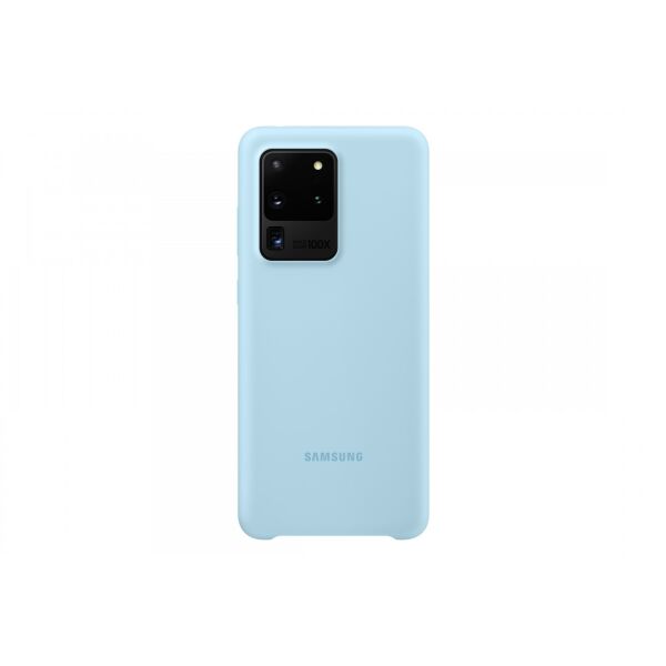 Чехол Samsung Silicone Cover для Galaxy S20 Ultra (голубой)