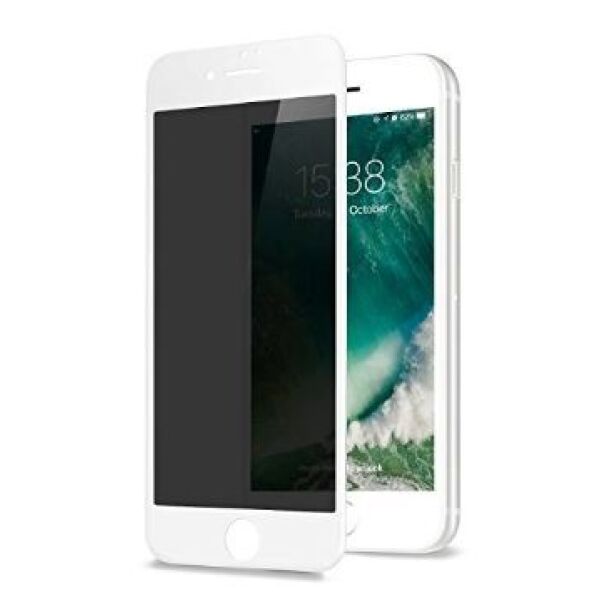 Защитное стекло CASE Full Glue Privacy (Антишпион) для Apple iPhone 6/6S Plus (белый)