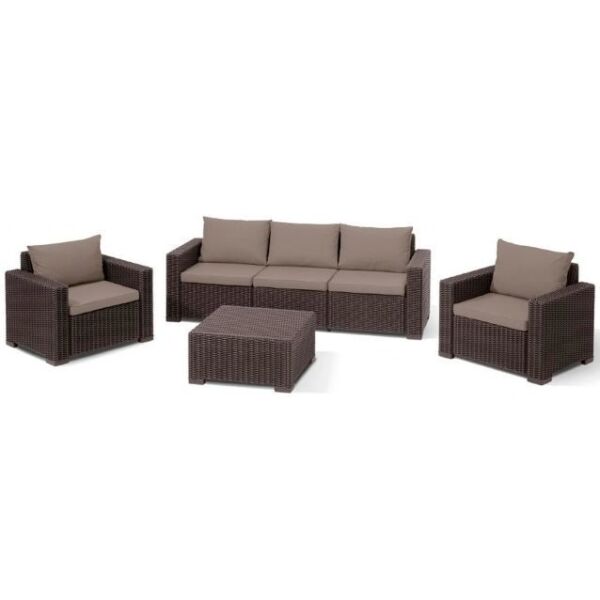 Набор мебели Keter California 3 Set (коричневый)