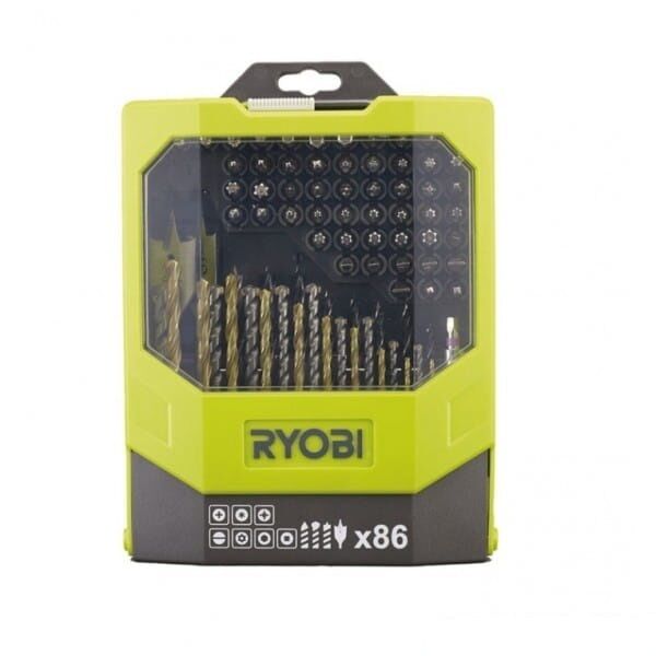 Набор сверл и бит RYOBI RAK86MiXC (5132002699) 86 предметов