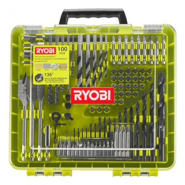 Набор бит и сверл Ryobi RAKDD100 (5132004666) 100 предметов