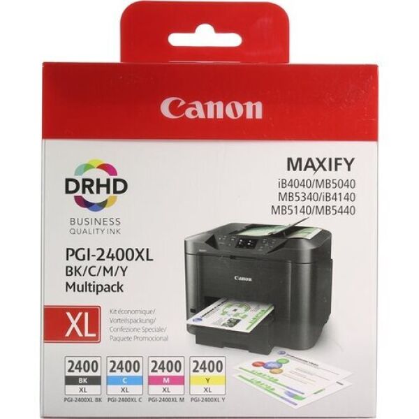 Набор картриджей Canon PGI-2400XL BK/C/M/Y для Canon MAXIFY iB4040