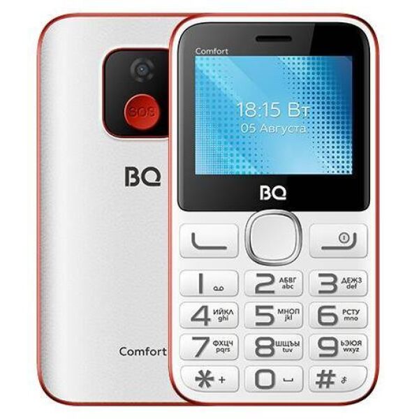 Мобильный телефон BQ-Mobile BQ-2301 Comfort (белый/красный)