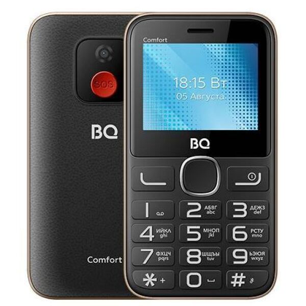 Мобильный телефон BQ-Mobile BQ-2301 Comfort (черный/золотистый)