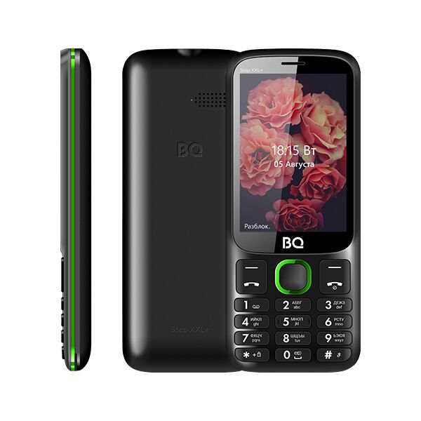 Мобильный телефон BQ-Mobile BQ-3590 Step XXL+ (черный/зеленый)