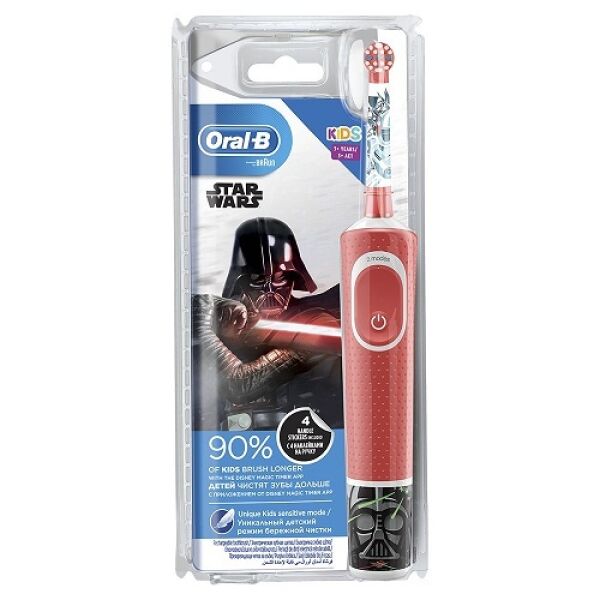 Электрическая зубная щетка Braun Oral-B Kids StarWars D100.413.2K