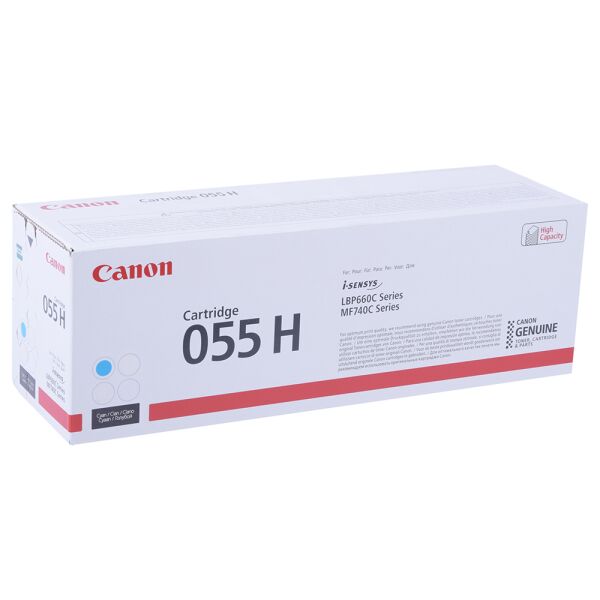 Картридж CANON 055H C для Canon LBP663Cdw/664Cx/MF742Cdw/744Cdw/746Cx