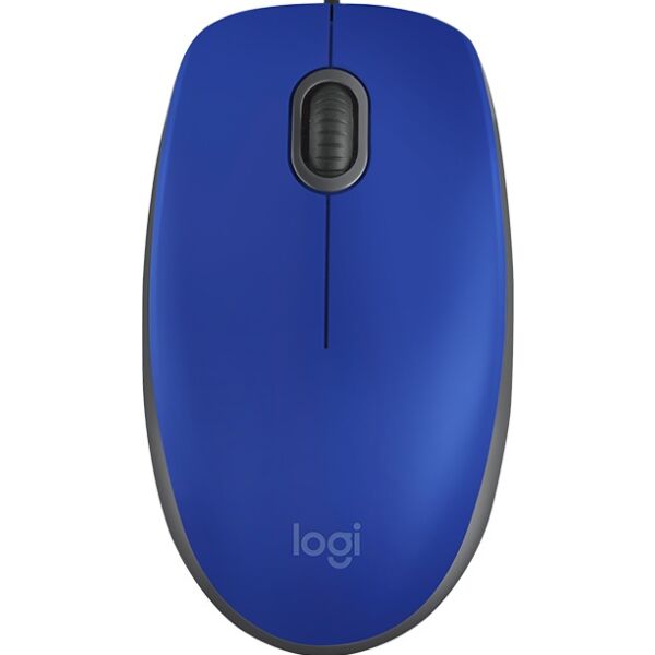 Мышь проводная LOGITECH M110 910-005488 (синий)