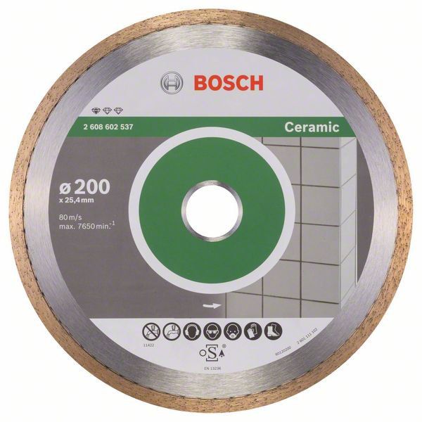 Алмазный отрезной диск Bosch Standard for Ceramic прямой 2.608.602.537