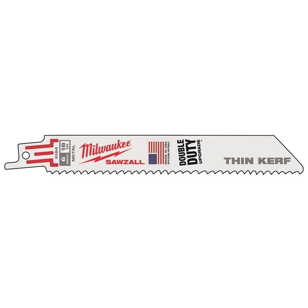 Полотно для саб. пилы (по металлу) MILWAUKEE THIN KERF 150х1.4 5 шт 48005184