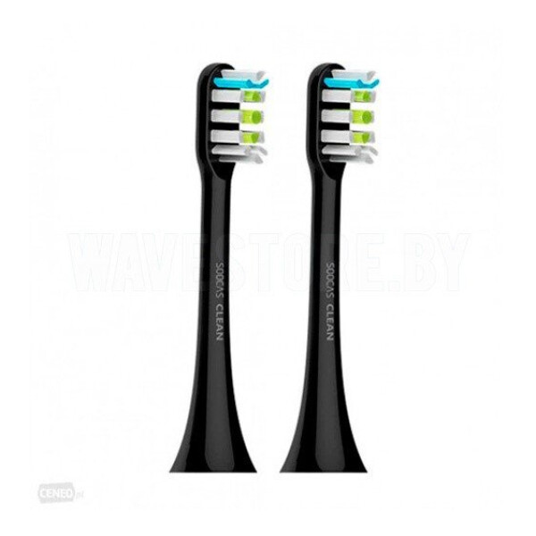 Сменные насадки для электрощеток Soocas Toothbrush Head (черный) 2 шт.