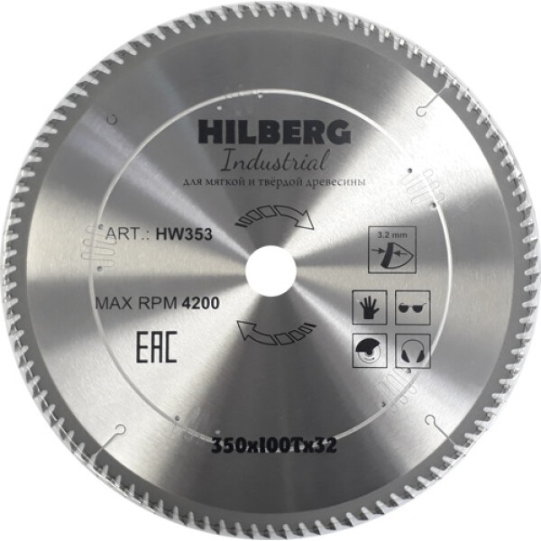 Пильный диск Hilberg HW353 350*32*100Т